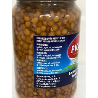 Precio Lentejas cocidas Extra 290gr Picuezo cerca de mí