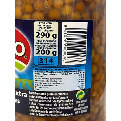 Precio Lentejas cocidas Extra 290gr Picuezo cerca de mí